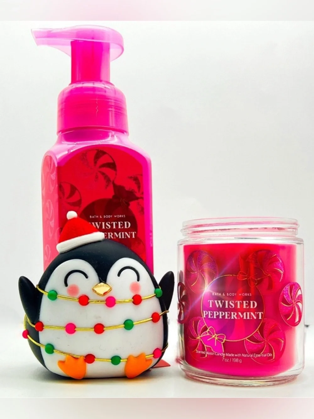 Bath & Body Works Twisted Little Tuxes Peppermint Penguin 13-Pc Set